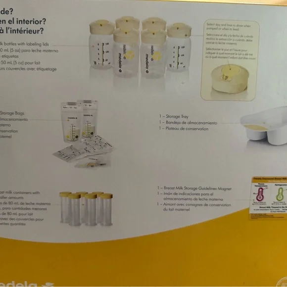 Medela White Breast Milk Storage Containers for Organization - Picture 2 of 4